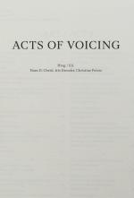 Acts of Voicing.