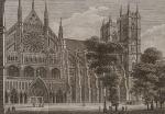 [Anonymous], Ansicht der Westminster Abbey zu London.