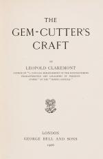 Claremont, The Gem-Cutter's Craft.