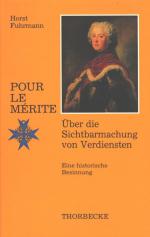 Fuhrmann - Über die Sichtbarmachung von Verdiensten ; eine historische Besinnung.