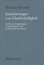 Schmitt, Inszenierungen von Glaubwürdigkeit.