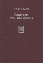 Tholuck, Geschichte des Rationalismus