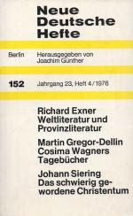 Günther, Neue Deutsche Hefte. Jahrgang 23, Heft 4/1976.