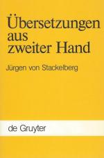 Stackelberg, Übersetzungen aus zweiter Hand.