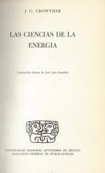 Crowther, Las Ciencias de la Energia.