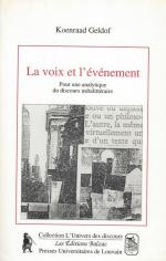 Geldorf, La voix et l'événement.