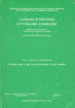 Des Lumières au Romantisme - La Prose dans L'Ere des Revolutions et des Guerres.