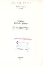 Sammlung mit Sekundärliteratur zu Goethe / Collection of Literary Criticism on Goethe