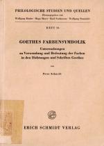 Sammlung mit Sekundärliteratur zu Goethe / Collection of Literary Criticism on Goethe