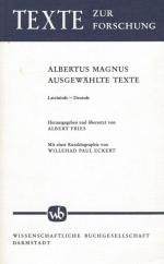 Fries, Albertus Magnus. Ausgewählte Texte. Lateinisch - Deutsch.