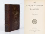 The Harvard University Catalogue 1880 – 1881 &amp; The Harvard University Catalogue 