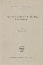 Heckel, Organisationsstrukturen der Theologie in der Universität.