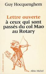 Hocquenghem, Lettre ouverte a ceux qui sont passes du col mao au rotary.