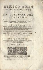 Ronconi Fiorentino, Dizionario d'agricoltura o sia la coltivazione Italiana