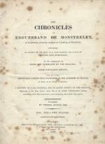 Monstrelet, The Plates Volume for: The Chronicles of Enguerrand de Monstrelet