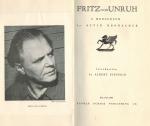 Kronacher - Fritz von Unruh - A Monograph. Introduction by Albert Einstein.