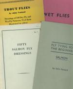 John Veniard - Trout Flies / Salmon Flies / Wet Flies. A collection of 8 pamphlets by John Veniard
