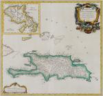 “Isles De Saint Domingue ou Hispaniola, et De La Martinique” [with Haiti and spe