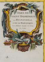 “Isles De Saint Domingue ou Hispaniola, et De La Martinique” [with Haiti and spe