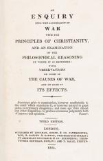 An Enquiry into the Accordancy of War with the Principles of Christianity