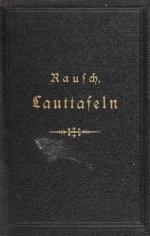 Rausch, Handausgabe von Rausch’s Lauttafeln