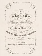 Mendelssohn Bartholdy, Collection / Sammelband of original, printed scores. 