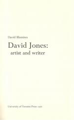 [Jones, David Jones: Artist and Writer.