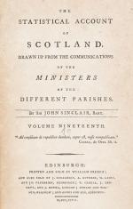 Sinclair, The Statistical Account of Scotland.