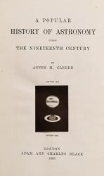 Collection of seven publications by and about Agnes Mary Clerke plus one autogra