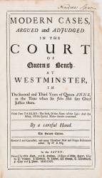 [Farresley, Modern Cases, Argued and Adjudged in the Court of Queen's Bench at W