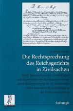 Möller, Die Rechtsprechung des Reichsgerichts in Zivilsachen.