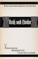 Kleine Sammlung mit drei (3) Publikationen zur Reichsverfassung