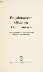 Sammelband mit 7 Aufsätzen und Sonderdrucken des Rechtshistorikers Wilhelm Ebel.