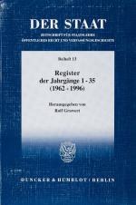 Grawert, Der Staat – Register der Jahrgänge 1-35 (1962-1996).
