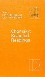 [Chomsky, Chomsky: Selected Readings. [SIGNED by Noam Chomsky].