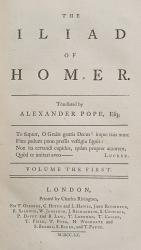[Pope's Homer] The Iliad of Homer / The Odyssey of Homer / The Works of Pope