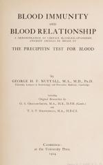 Nuttall, Blood Immunity and Blood Relationship