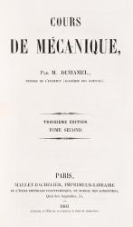 Duhamel, Cours de Mécanique.