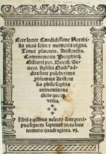 Aristotle / Averroes / Apuleius / Boethius and others - Ecce lector candidissime