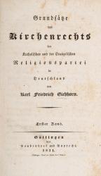 Eichhorn – Grundsätze des Kirchenrechts der Katholischen und der Evangelischen R