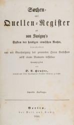 Savigny – System des heutigen Römischen Rechts plus Obligationenrecht