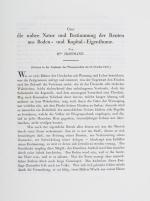 Hoffmann, Über die wahre Natur und Bestimmung der Renten aus Boden- und Kapital-Eigenthume.
