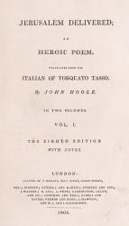 [Tasso, Jerusalem Delivered; an Heroic Poem. [Large / Illustrated / Better Paper
