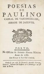 Cabral de Vasconcelos, Poesias de Paulino Cabral de Vasconcelos, Abade de Jazent