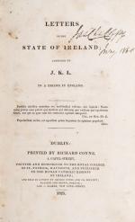 James Warren Doyle, Letters on the State of Ireland - Addresses by J.K.L. to a f