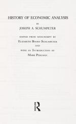 Schumpeter, History of Economic Analysis.