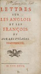 [William Livingston Webb, Lettres sur les Anglois et les François et sur les Voi