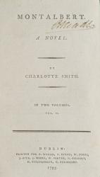 Charlotte Smith, Montalbert - A Novel.