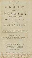 Ainsworth, Two Treatises by Henry Ainsworth.