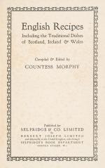 Morphy, English Recipes – Including the Traditional Dishes of Scotland, Ireland 